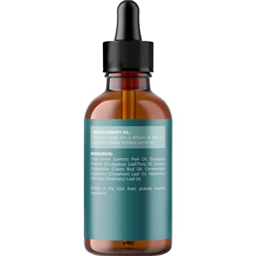 Image of Thieves Myth Pure Essential Oil Blend - Purification Essential Oil Blend for Diffuser of Undiluted Cinnamon Eucalyptus Lemon Rosemary and Clove - Cleansing Aromatherapy Diffuser Oil 2oz