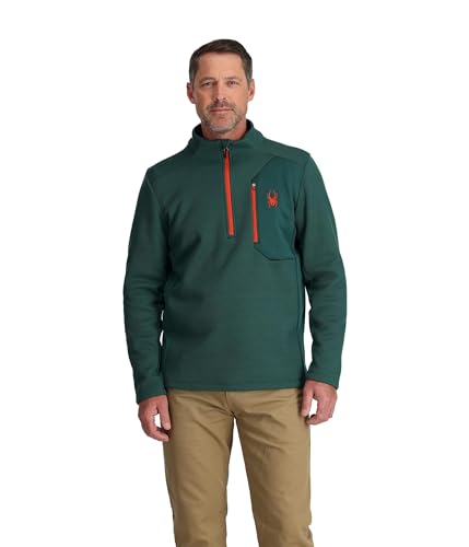 Image of Spyder mens Bandit 1 /2 Zip Fleece Ski Mid Layer Sweater Jacket