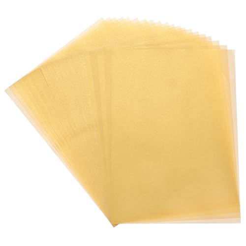 MECCANIXITY Colored Vellum Paper, 20 Sheet Gold Transparency 11.7 x...