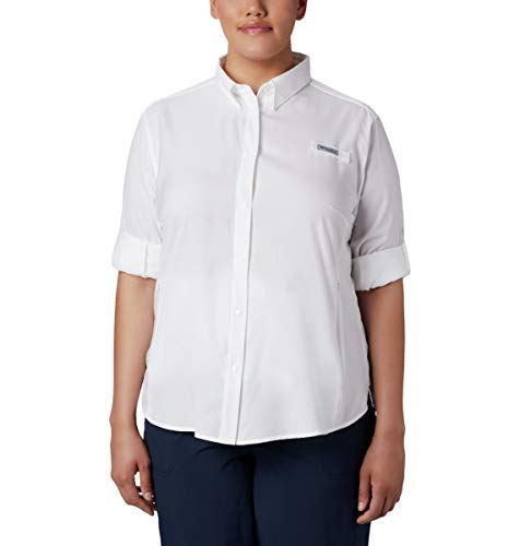 Columbia Women’s PFG Tamiami™ II Long Sleeve Shirt, White, X-Large