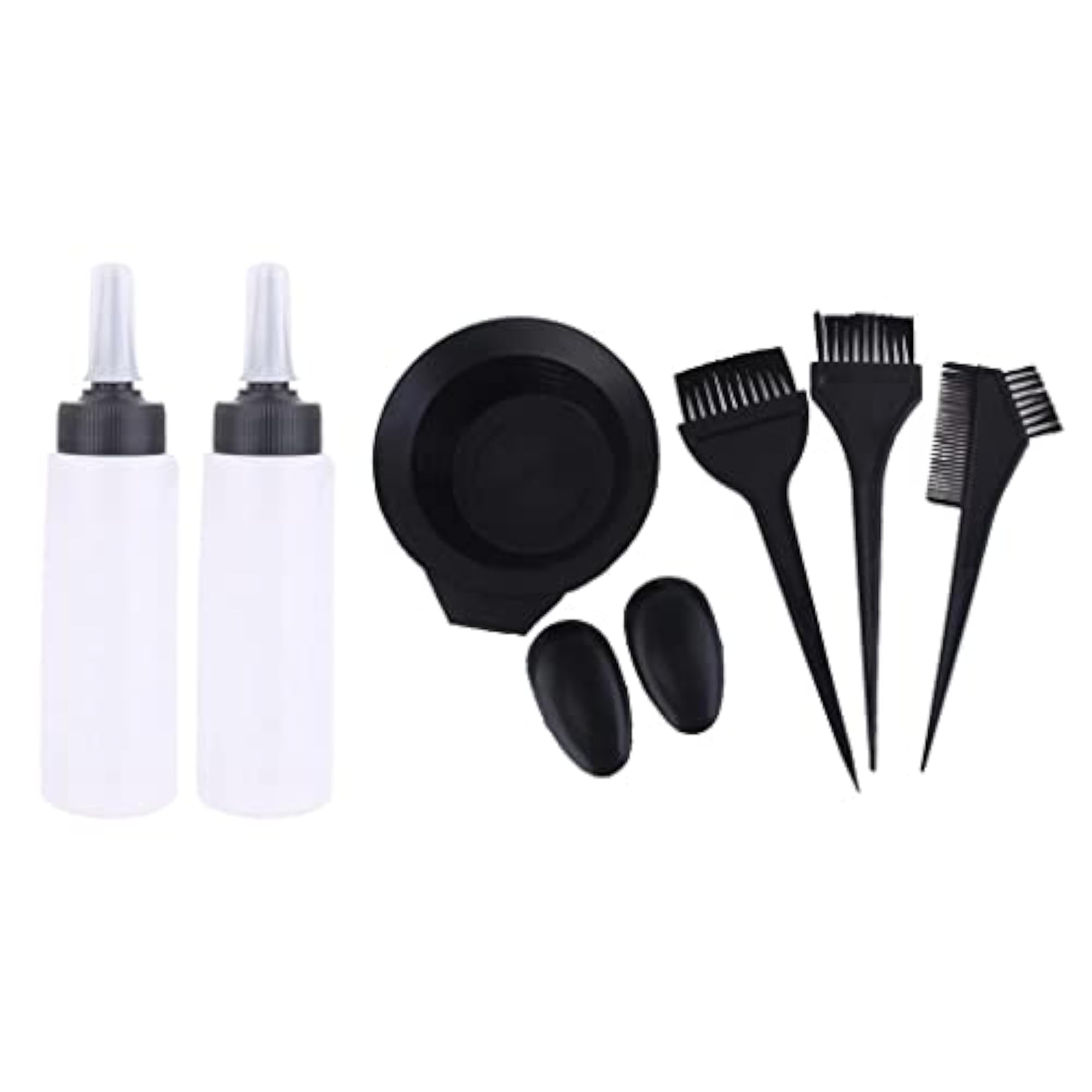 Hair Color Dye Bowl Comb Brush Applicator Bottle Set
