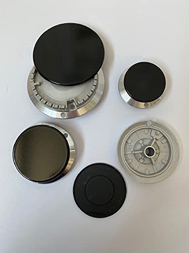 COMPATIBILE CON NARDI -ARISTON- INDESIT FOSTER SMEG 4 BRUCIATORI + 4 PIATTELLI SPARTIFIAMMA SMALTATI LUCIDI 1 GRANDE 2 MEDI UGUALI 1 PICCOLO