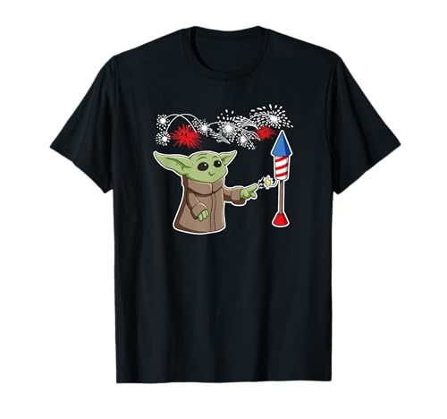 Star Wars: The Mandalorian Fourth Of July Grogu Rocket T-Shirt