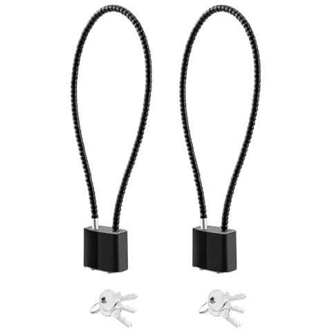 DELSWIN Cable Gun Locks - 15" Heavy Duty Keyed Cable Lock for Pistols, Rifles, Shotguns (2 Pack) Cover