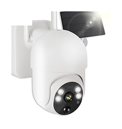 Cámara de Seguridad, Cámara de videovigilancia 4G Tarjeta SIM Seguridad Solar Protección del hogar 1080P Cámara IP Monición Detección CCTV Audio bidireccional(Only 4G Camera)
