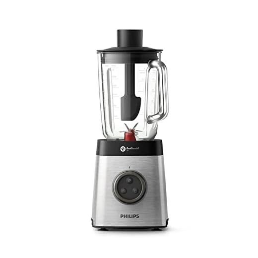Philips Blender Avance Collection - 1400 Watt - 1,8 liters kapacitet - Diskmaskinssäkra delar - 2 st ta-med mini mixers ingår - Löstagbara blad - Manuellt läge med variabel hastighet - HR3655/00