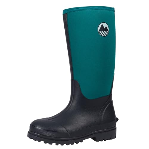 Lakeland Active Rydal Gummistiefel für Damen, Neopren, isoliert, Gummi, warm gefüttert, vollständig kniehoch, wasserdicht, in Schwarz, Moosgrün, Marineblau und Pflaume, navy, 42 EU