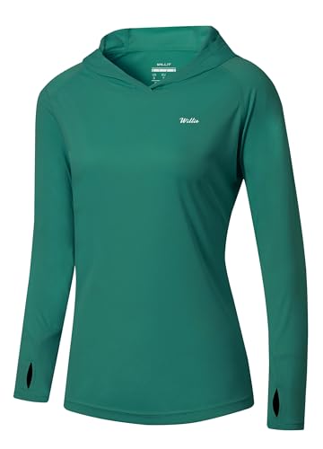 T-shirt de course pour femme UPF 50+ à capuche et manches longues WILLIT