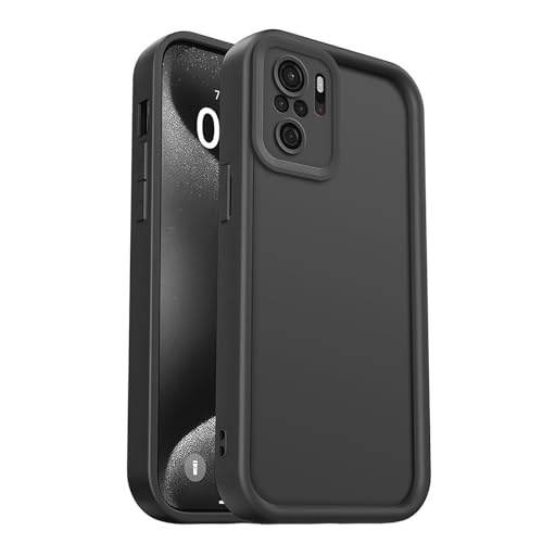 PanXCase Funda para Xiaomi Redmi Note 10 4G / 10S 4G - Carcasa Silicona Delgada Suave Ligera Elegante Diseño, Protección Cámara Antichoque Antiarañazos Cover (Negro)