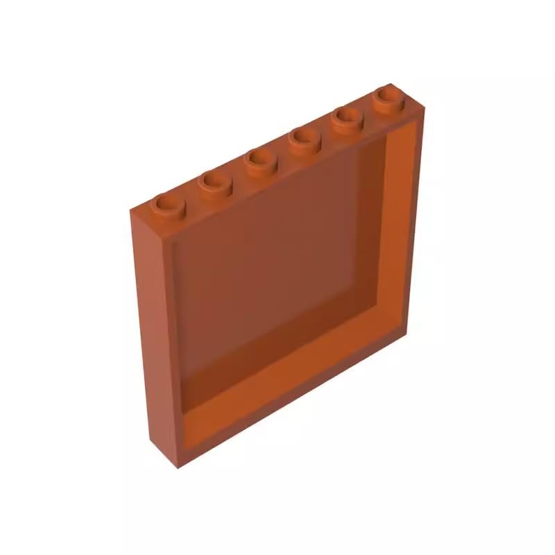 Gobricks 59349 Door Panel 1x6x5 10 Pieces GDS-773 Compatible with Lego Building Blocks Color:Dark Orange