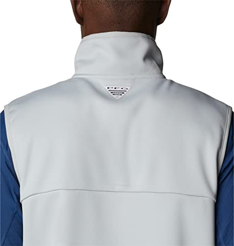 Columbia Men's Terminal Stretch Softshell Vest, Cool Grey, Medium #TOP5