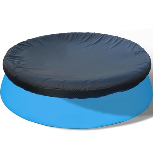 SAFANA 6ft Inflatable Pool Covers for Above Ground Pools [ Cover Diameter: 6ft ] Round Pool Cover for Inflatable Easy Set Pool with Elastic Band, Swimming Pool Windproof Dustproof