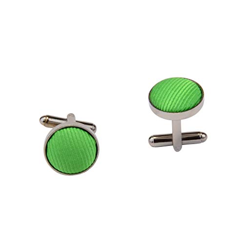 Image of GUSLESON 3.15 inch（8cm） Solid Color Necktie and Pocket Square Cufflinks Sets For Men + Gift Box