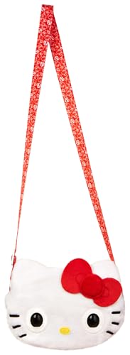 PURSE PETS SANRIO - HELLO KITTY - COMPAGNON INTERACTIF FORMAT SAC A MAIN - Hello Kitty Animal Interactif Tout Doux Blanc Et Rouge Qui Cligne Des Yeux - Sons et Modes De Jeu - Jouet Enfant 5 Ans et +