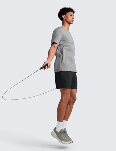Image of CRZ YOGA Linerless Workout Shorts 7'' | Lightweight, Quick Dry, Running, Pockets, for Men