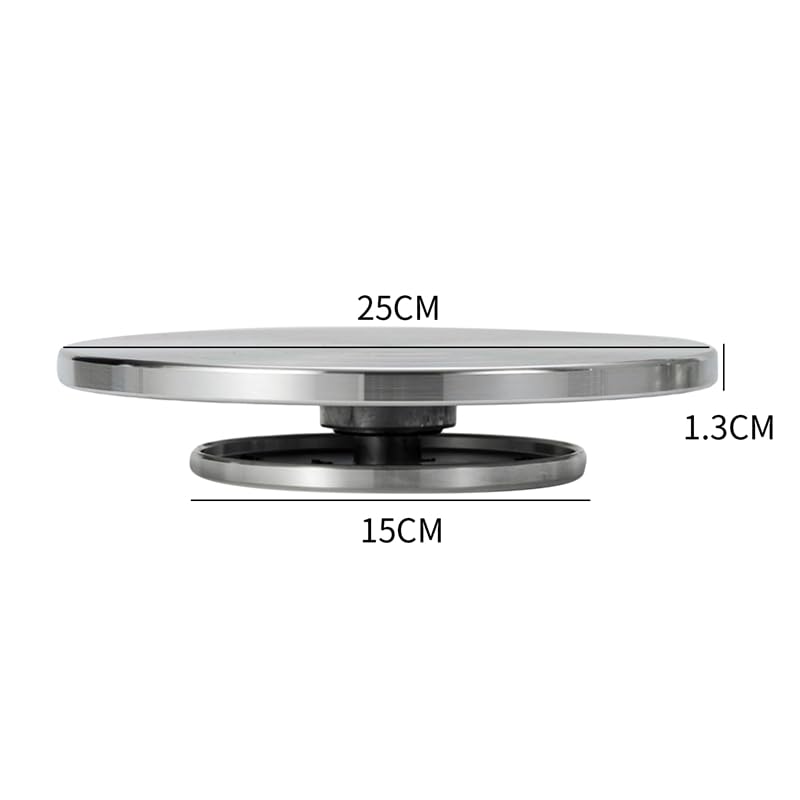 Aluminiowe koło garncarskie 15/20/25/30 cm - dwustronny obrotowy gramofon z gliny do rzeźbienia, dekorowania ciast i projektów garncarskich - niezbędne narzędzie rzemieślnicze dla artystów i hobbystów