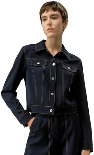 LilySilk X Elizabeth Women 100% Merino Wool Short Jacket Ladies D...