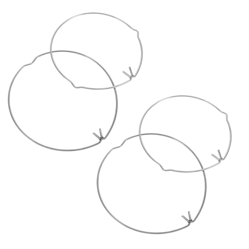 Gogogmee 4pcs Silver Light Clamps Spring Retaining Clips for Lights Easy Install Lamp Fixing Rings Universal Ceiling Lamp Accessories