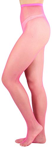 Image of ToBeInStyle Women's Sexy Vibrant Fine Classic Fishnet Full Footed Pantyhose