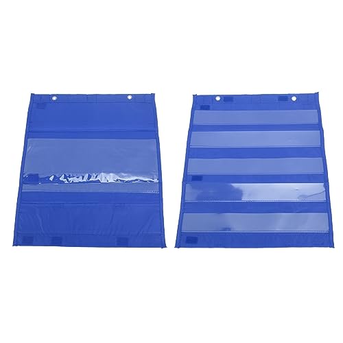 Pocket Chart, Transparent Magnetic Reward Chart Teacher Supplies 5 Rows Schedule Pocket Chart for Home School - Image 3