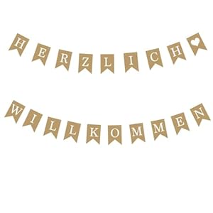 Fubeimanyi Herzlich Willkommen Girlande HY-NPZ