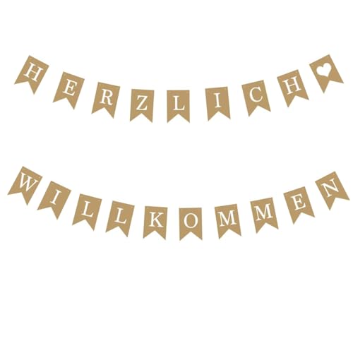 Fubeimanyi Herzlich Willkommen Girlande HY-NPZ