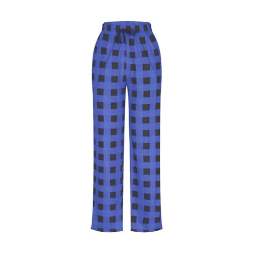 Pajama Pants Men Men Buffalo Plaid Sleepwear Mens Pajama Flannel Cotton Plaid Sleep & Lounge Pants Pj Bottoms with Pockets and Button Fly Ropa Para Hombre Flowy (light Purple,medium)3