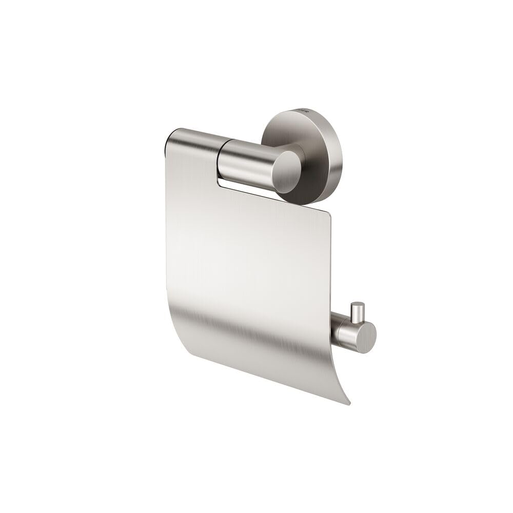 TIGER Boston Portarotolo con Coperchio, Acciaio Inox Spazzolato, 13.7 x 14 x 6.3 cm