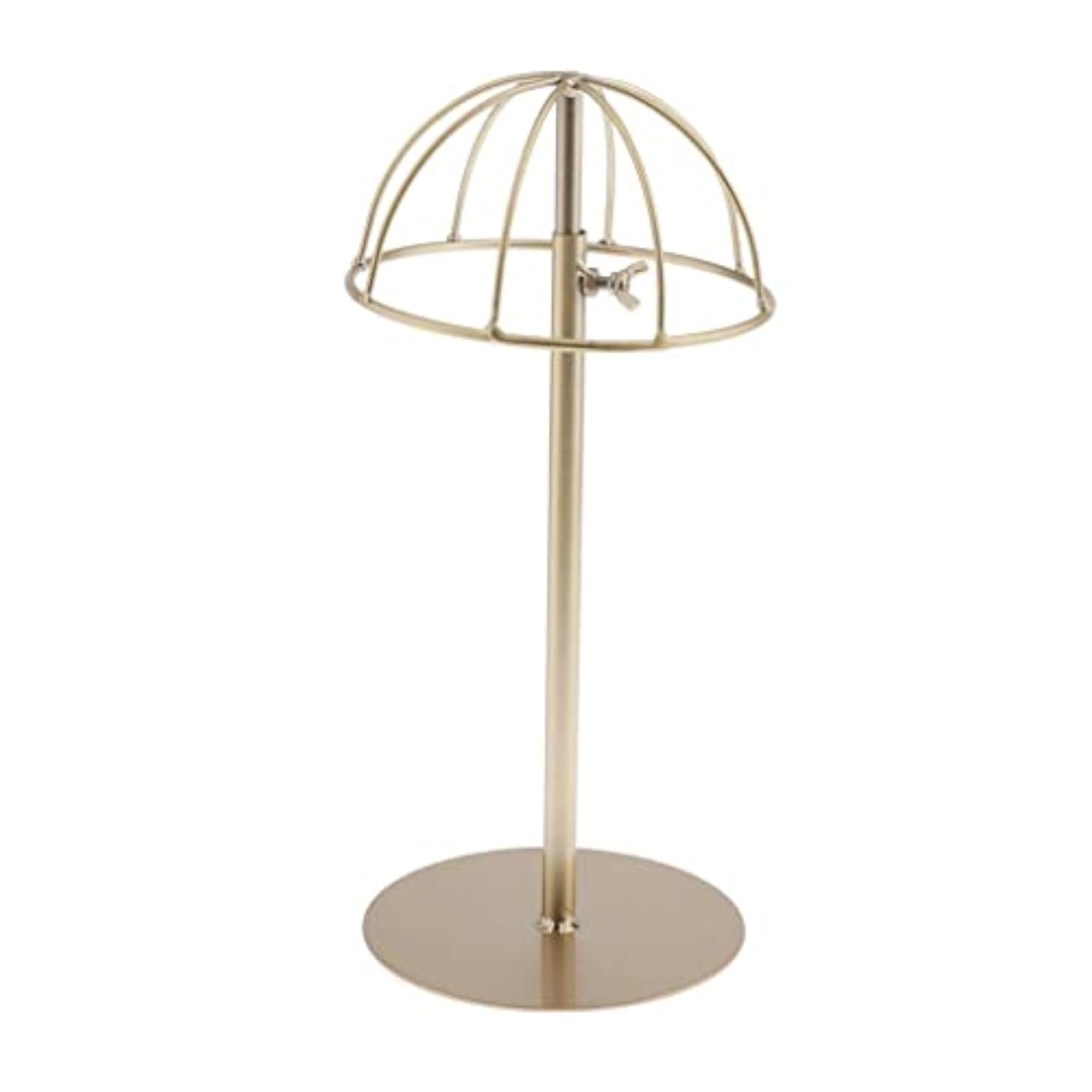 Height Adjustable Metal Dome Shape Tabletop Wig Display Rack
