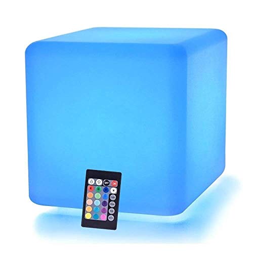 Preisvergleich Produktbild ENAL1 Cube LED-Nachtlicht Wiederaufladbare Nachttischlampe Balkon Garten-Party-Stimmung Licht dimmbare LED-Lampen Stuhl Bar Karnevals-Party-Stimmungs-Lampen mit Fernbedienung, RGB-Farbmischung