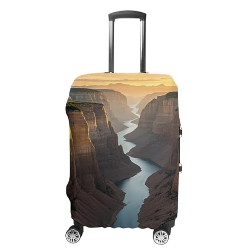 Canyon at Sunset Luggage Cover, Elastic Luggage Protector Fits 19-32in Suitcases, Washable & Anti-Scratch Suitcase Cover for Men Women S - Main Image