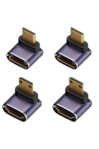 YFFSFDC HDMI L^ϊA_v^ Mini HDMI(IX) to HDMI(X) L^ A_v^ 8K ~j HDMI2.1ϊA_v^[ 8K@60Hz, 4K@144Hz, 2K@240Hz HDRΉ bLRlN^ 4Zbg 