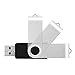 KOOTION 20pcs 1GB USB Flash Drives Bulk Flash Drives 1G Memory Stick Swivel Thumb Drives 2.0, Black, 20 Pack
