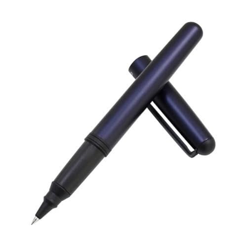 Image of OHTO CR01 Ceramic Rollerball Pen 0.7 mm | Blue Ink Medium Tip Writing Pen | Matte Blue Body | Smooth Japanese Roller Pen for Office, Journaling, Study | Made in Japan