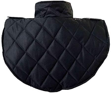 Vista 2 de AnNafi Armadura medieval renacentista mirada elegante Cap cuello cabeza cuello algodón negro armadura acolchado ropa, Negro