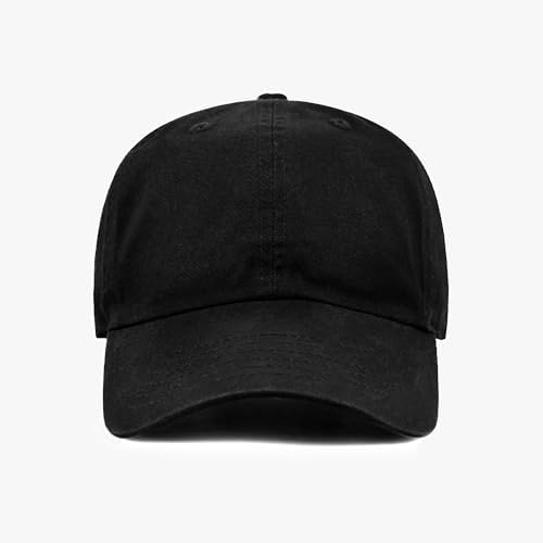 The Hat Depot 300N Washed Low Profile Cotton and Denim Baseball