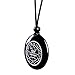 Magic Human Secret Seal of Solomon Pendant - Supernatural Gemstone - Key of The King Medallion - Pentagram Necklace - Evil Eye Protection Amulet - Miraculous Medal - Black Agate