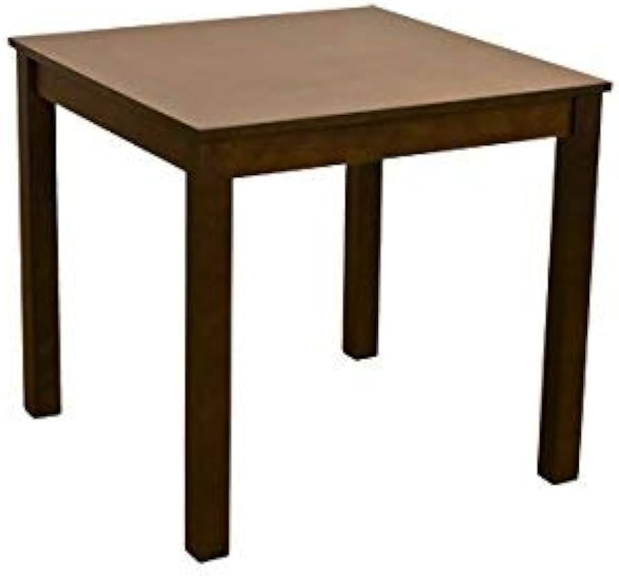 ダークブラウン木製正方形ダイニングテーブル Amazon.co.jp: フリーテーブル ( ダイニングテーブル リビング