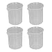 Heyiarbeit 4-Pack Plastic Measuring Cup Beaker Laboratory Set 50ml Capacity Clear