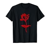 Red Rose Minimalist Drawing Flower Rose Lover
