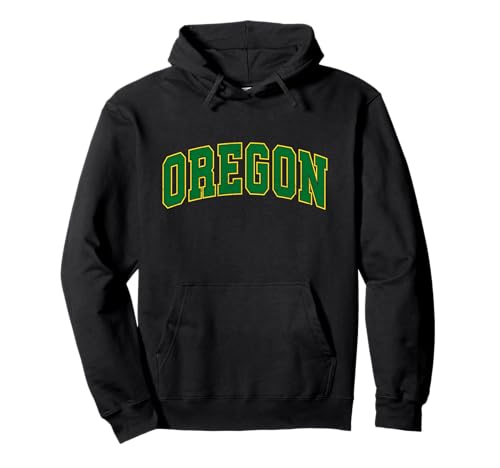 Oregon OR Vintage Sports Design Green Style Men Women Kids Pullover Hoodie