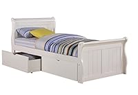 Algopix Similar Product 13 - Sleigh Bed with Dual Underbed Drawers