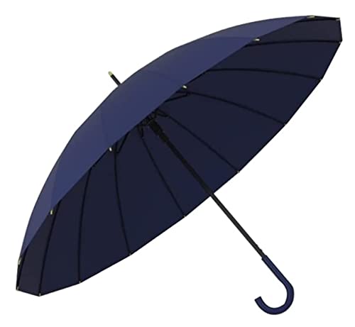 Parapluie grand modèle bleu CMBSSTFC pour affronter la pluie et le vent