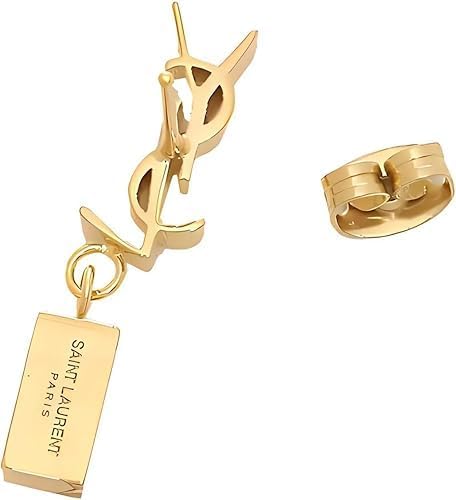 Women's Minimalist Letter Crystal Stud Earrings | 18K Gold Plated Hypoallergenic Everyday Jewelry | Personalized Birthday Gift for Girlfriend & Best Friend - Image 3