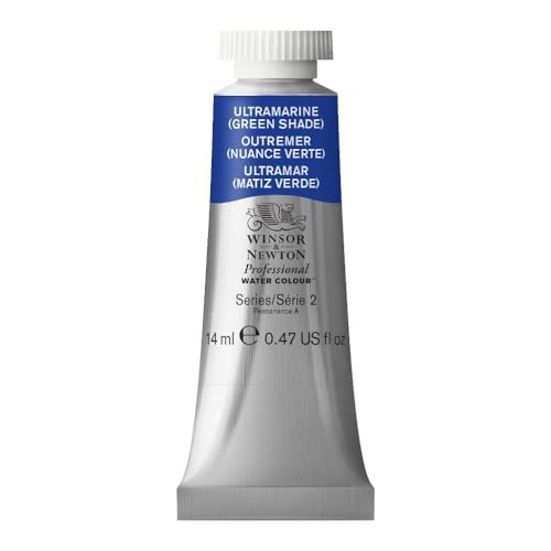 Winsor & Newton Acuarela Profesional - Pintura de Acuarela, Alta Luminosidad, Resistente a la Luz, Calidad de Archivo, Tubo de 14 ML, Color Ultramar (Matiz Verde)