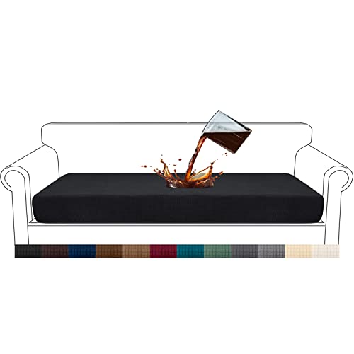 Granbest Premium Water-Repellent Sofa Seat Cushion Covers High Stretch Jacquard Fabric Couch Seat Slipcover Protector for 4 seater sofa (4 seater