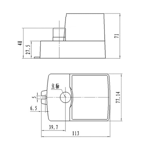 Amortisseur motorisé pour conduit d'air 220V AC 14Nm clapet de réglage de débit - 7