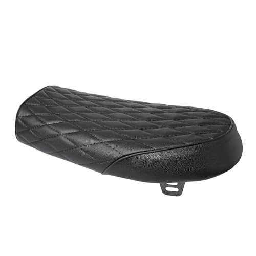 Asiento universal vintage de cuero sintético texturizado para proyectos de moto clásica CB