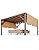VerisShade 12 Ft x 14 Ft x 7.5 Ft Cedar Pergola Outdoor Wood Pergola with Canopy, Solid Structure Shelter for Deck, Garden, Backyard, and Lawn (Reddish-Brown)
