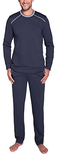 Italian Fashion IF Lang Zweiteiliger Pyjama Set für Männer Baumwolle warme Hausanzug Nachtwäsche Model Frühling 2022 Cover